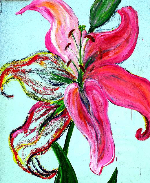 "Random Act" flower, Melrose Avenue, Hollywood 