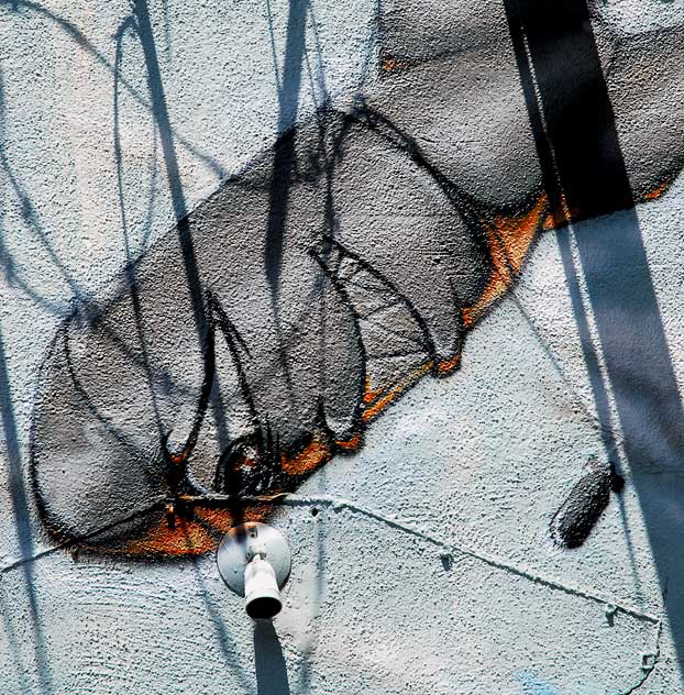 Detail of "Graffiti Artists Against War" mural, alley behind Melrose and Spaulding, Hollywood