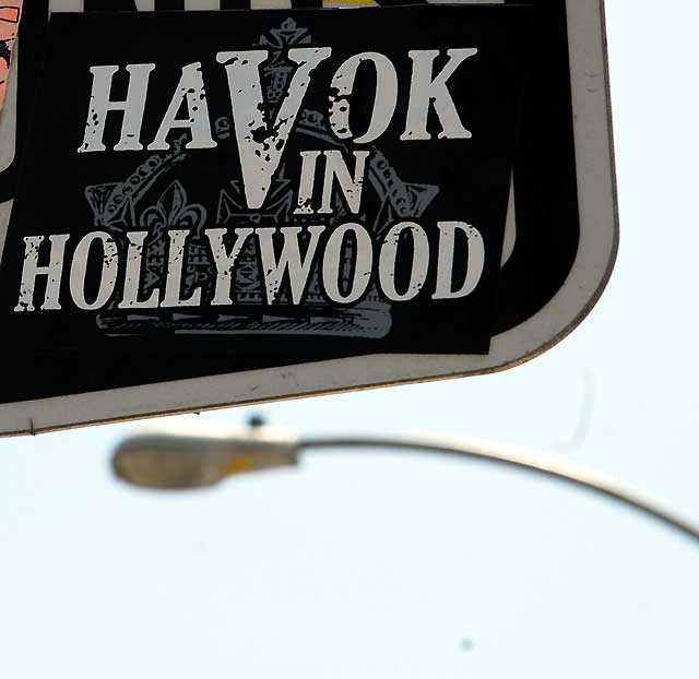 Sticker, Melrose Avenue, Hollywood - Havok in Hollywood 