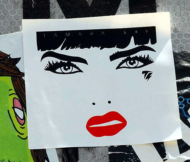 Sticker, Melrose Avenue, Hollywood - Tamara Sky