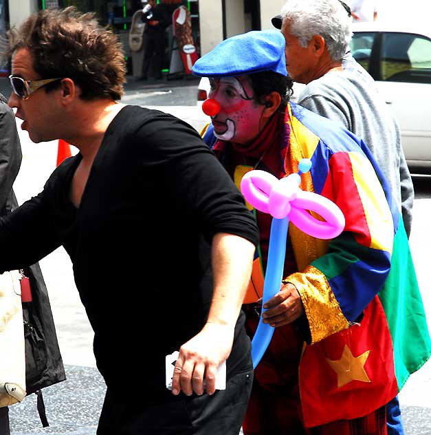 Card Guy and Clown, Hollywood Boulevard