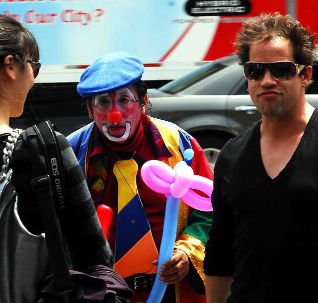 Card Guy and Clown, Hollywood Boulevard