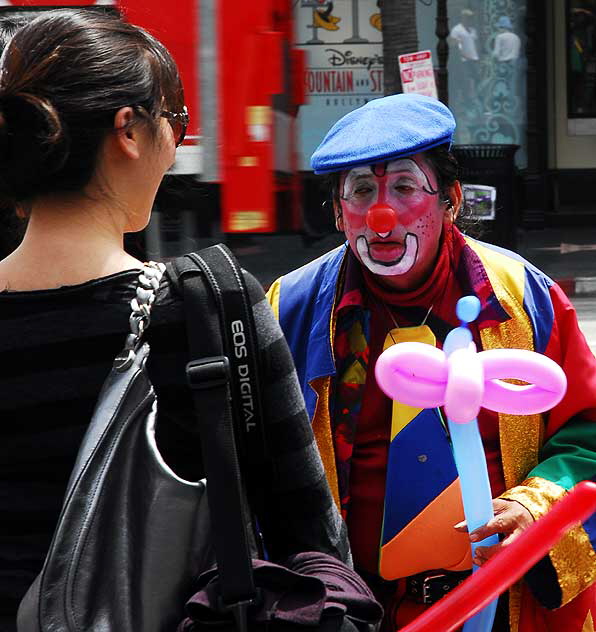 Card Guy and Clown, Hollywood Boulevard