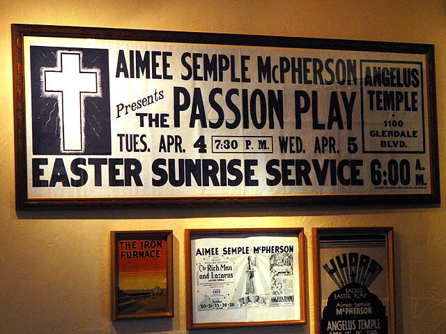 Aimee Semple McPherson memorabilia in the parsonage at Angelus Temple of the International Church of the Foursquare Gospel, 1100 Glendale Boulevard at Park Avenue, Echo Park, Los Angeles
