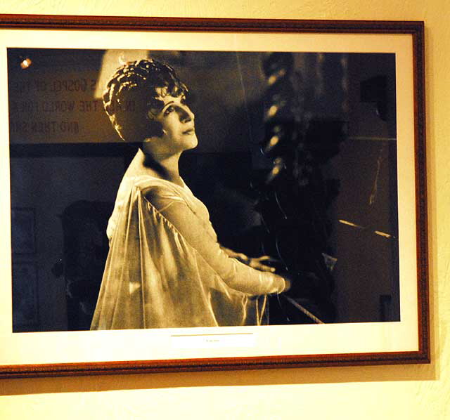 Aimee Semple McPherson memorabilia in the parsonage at Angelus Temple of the International Church of the Foursquare Gospel, 1100 Glendale Boulevard at Park Avenue, Echo Park, Los Angeles
