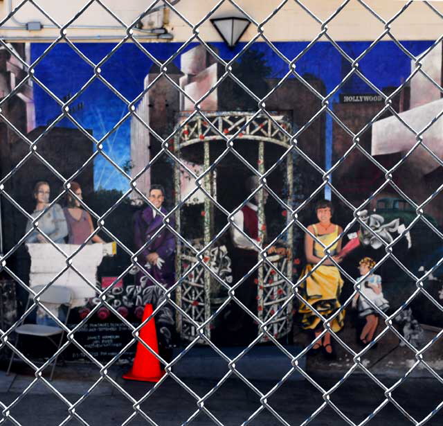Mural at the rear of the Pantages Theatre at Hollywood and Vine (6233 Hollywood Boulevard)