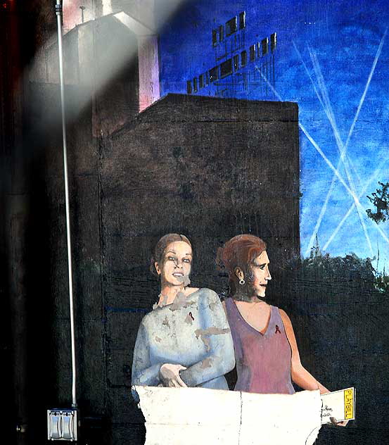 Mural at the rear of the Pantages Theatre at Hollywood and Vine (6233 Hollywood Boulevard)