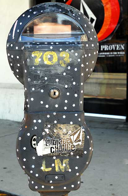 Parking meter, La Brea and First