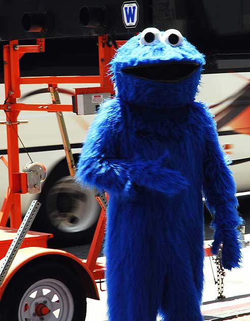 Cookie Monster, Carmen Miranda Square, Hollywood Boulevard and Orange