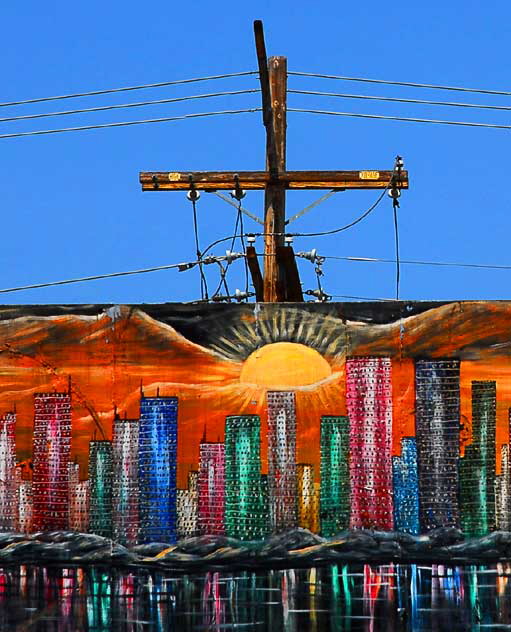 Skyline Mural, Melrose Avenue