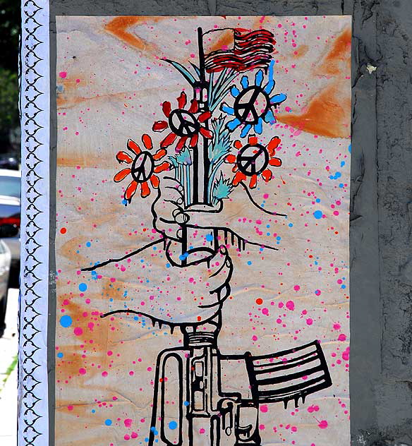 Utility box on Melrose Avenue - Peace