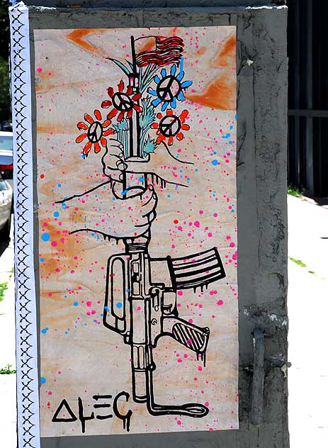 Utility box on Melrose Avenue - Peace