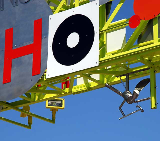 NoHo Gateway by LA artist Peter Shire, 2009, Lankershim and Huston Street, North Hollywood