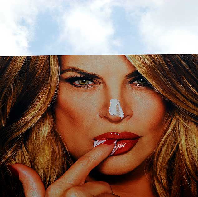 Kirstie Alley billboard on the Sunset Strip