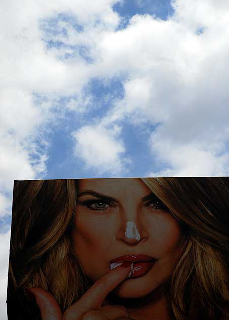 Kirstie Alley billboard on the Sunset Strip