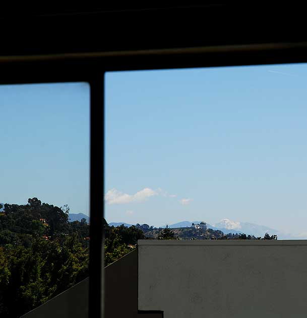 The Griffith Park Observatory as seen from 1606 North Laurel Avenue, just off the Sunset Strip 