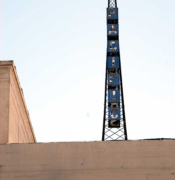 Radio tower at the Warner Pacific Theater, Hollywood Boulevard