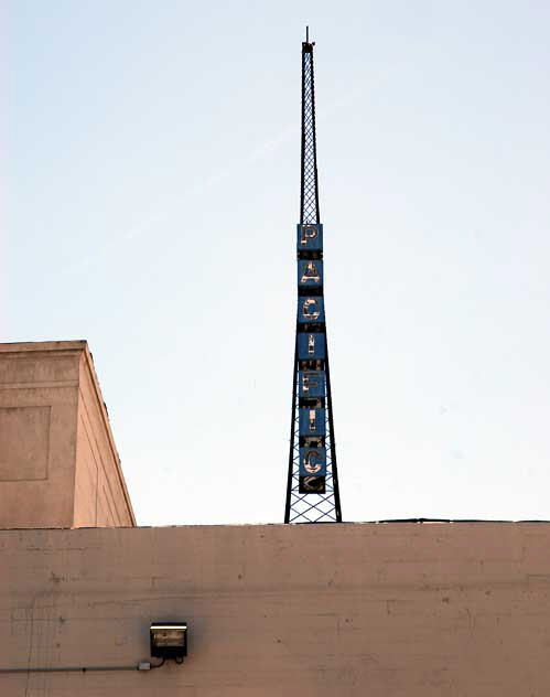 Radio tower at the Warner Pacific Theater, Hollywood Boulevard