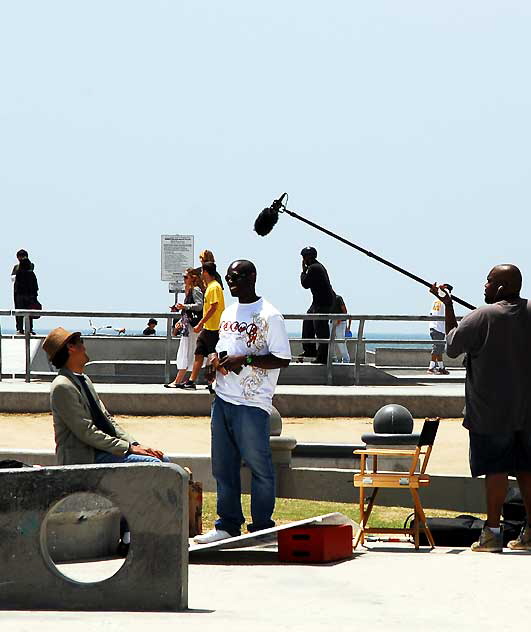 Media interview, Venice Beach
