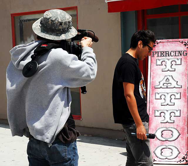 Media interview, Venice Beach