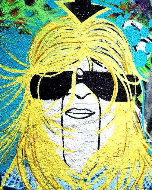 Face at the Graffiti Wall at Venice Beach, Friday, May 14, 2010