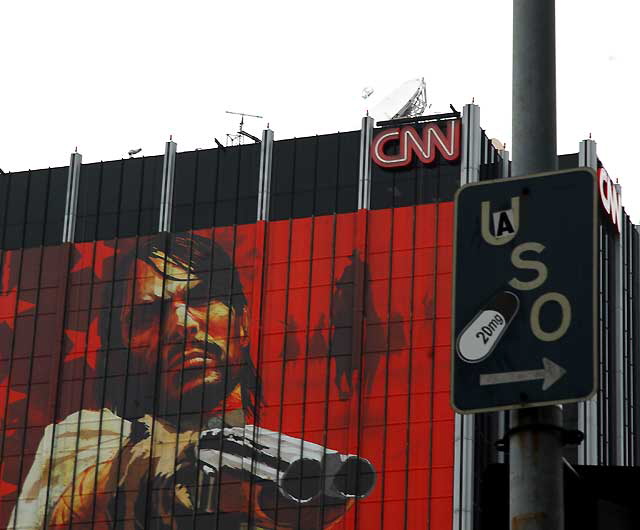 Red Gun, CNN Los Angeles Bureau, Sunset Boulevard, Hollywood