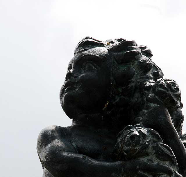 Figure on the corner of Walden Drive and Carmelita Avenue in Beverly Hills