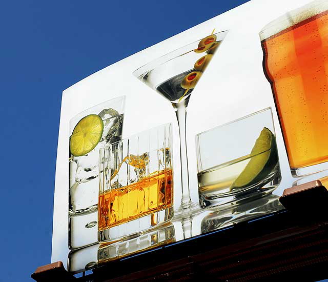 Booze billboard, Melrose Avenue