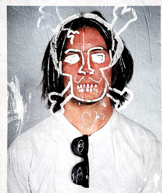 Skull Face poster, La Brea at Melrose
