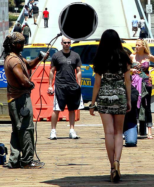 Fashion shoot on the Santa Monica Pier, Tuesday, May 25, 2010