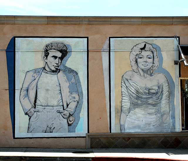 James Dean and Marilyn Monroe, Genesee Street at Santa Monica Boulevard, West Hollywood