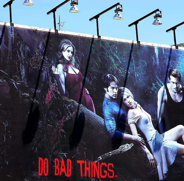 "Do Bad Things" - billboard for the HOB series True Blood, on Wilshire Boulevard at the La Brea Tar Pits