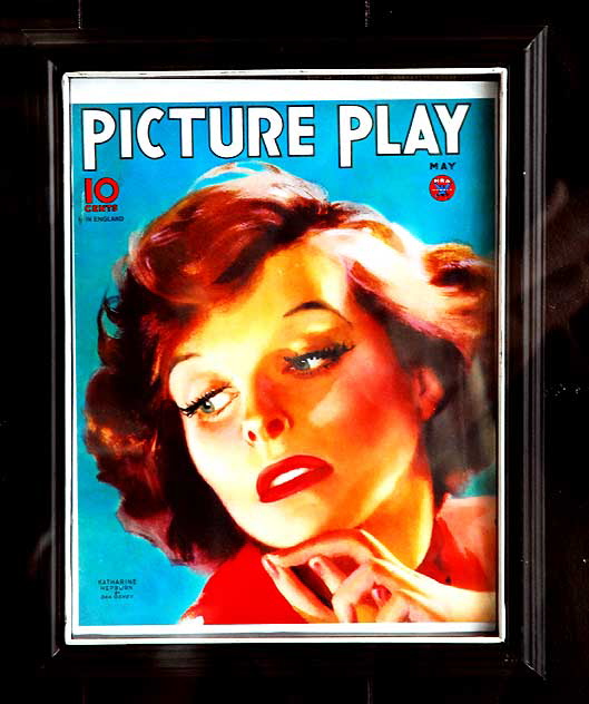 Kate Hepburn - Picture Play magazine in the window of Larry Edmunds, Hollywood Boulevard