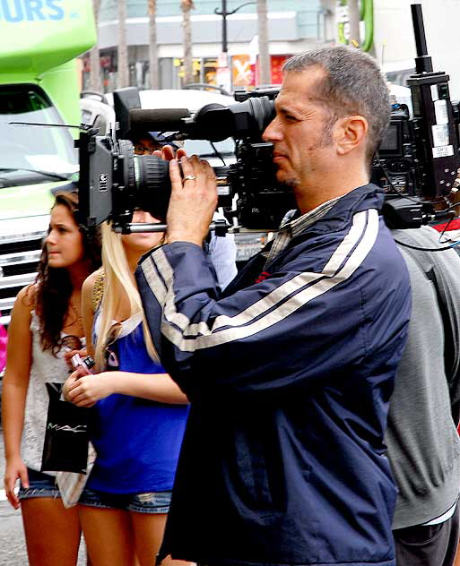 Cameraman on Hollywood Boulevard