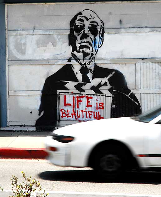 "Life Is Beautiful" graphic, South La Brea at Edgewood Place