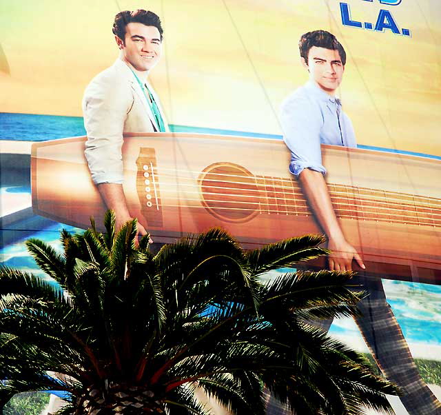 Jonas Brothers billboard at Hollywood and Highland