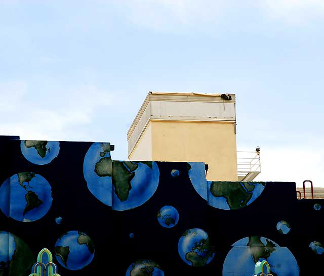 Globes at the Guinness museum on Hollywood Boulevard