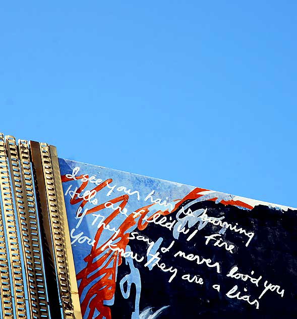 Jim Morrison quote - detail of Hollywood mural