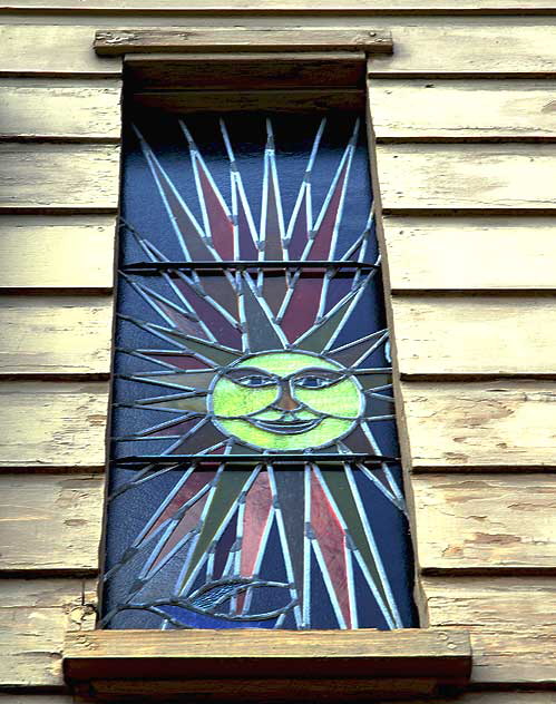 Stained Glass Sun, Melrose Avenue