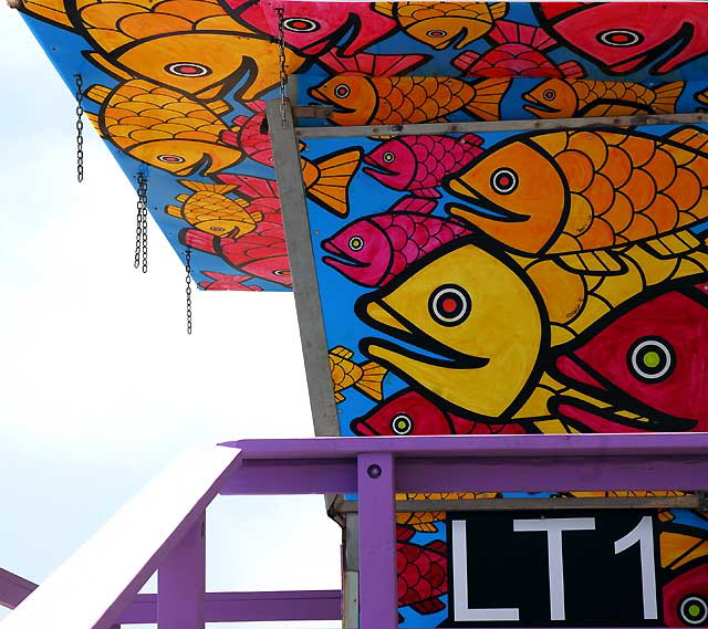 Portraits of Hope "Summer of Color" Life Guard Tower, Malibu 