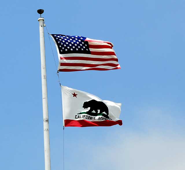 Flags at Surfrider Beach, Malibu