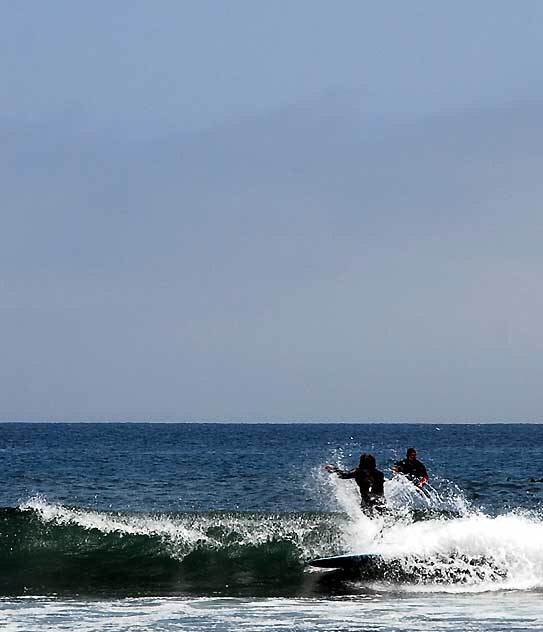 Surfer at Surfrider Beach, Malibu