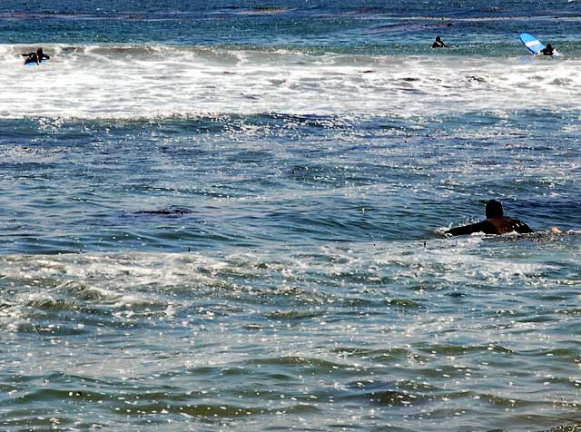 Surfer at Surfrider Beach, Malibu