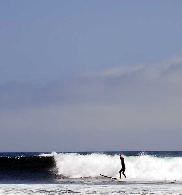 Surfer at Surfrider Beach, Malibu