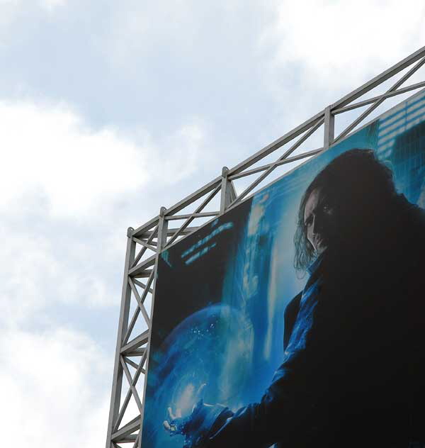 Airbender billboard above Hollywood Boulevard