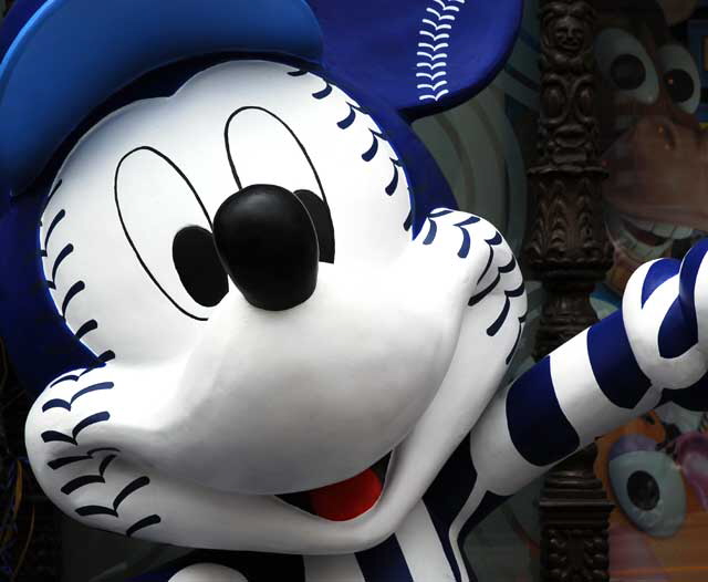 Mickey Mouse as a Kansas City Royal, Disney Store on Hollywood Boulevard 