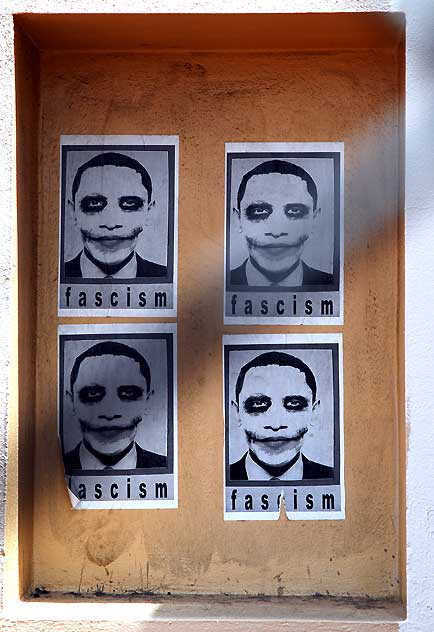 Obama-Joker-Fascism, 5939 Sunset Boulevard, Hollywood