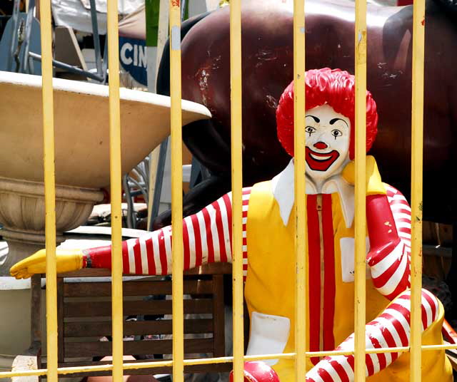 Ronald McDonald - Nick Metropolis Studio Props, La Brea at First, Hollywood 