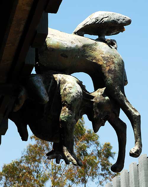 Hanging sculpture at Barnsdall Arts Park, Hollywood Boulevard