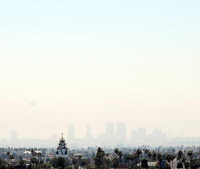 The view from Hollyhock House, 1921, Frank Lloyd Wright - Hollywood, California